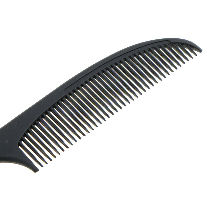 Carbon Fiber Fine-tooth Pin Hairdressing Hair Styling Rat Tail Comb Black