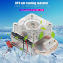 Raspberry Pi 40mm LED CPU Cooling Fan 5mm Copper Tube Cooler Tower Heatsink