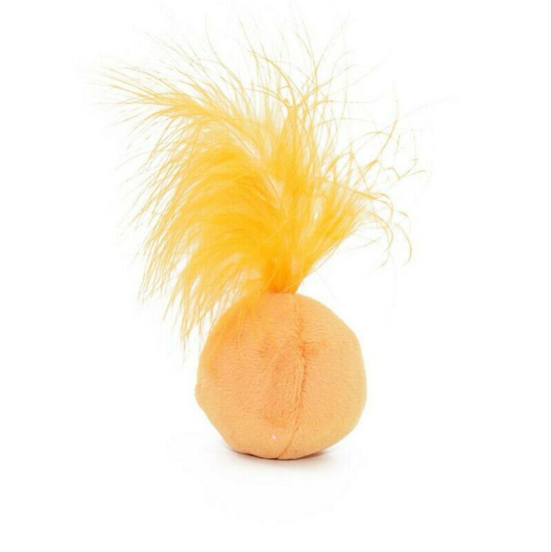 Sound flannel toys ball hair ring bell feather teaser cat toys pet cat supp M6T2