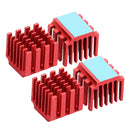 4PCS Stepper Motor Driver  Sinks Cooling Block Heatsinks For LV8729 Red