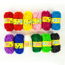 12pcs Yarn Wool Lot Knitting Crochet Granny Squares Craft Toys Bundle DIY