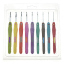 9Pcs/Set Sewing Needles Aluminium Crochet Hooks Needles Knit Weave Craft Ya J4V3