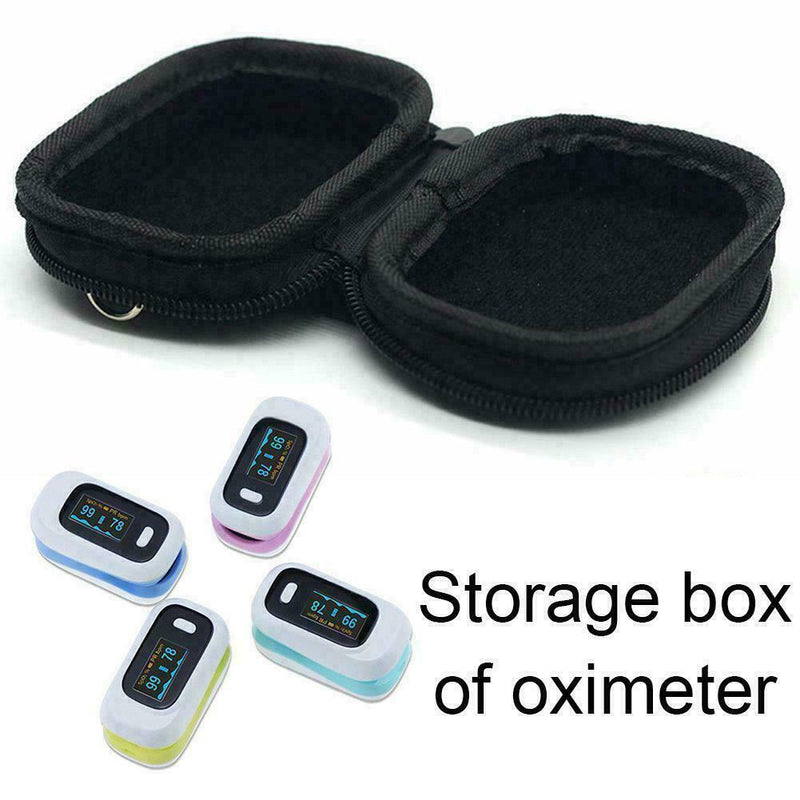 Potable Case Pulse Storage Bag Finger Blood Oximeter Bag Protect Box Zipper B1R7