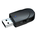Bluetooth Transmitter and Receiver Adapter 3.5mm AUX Adapter New Black