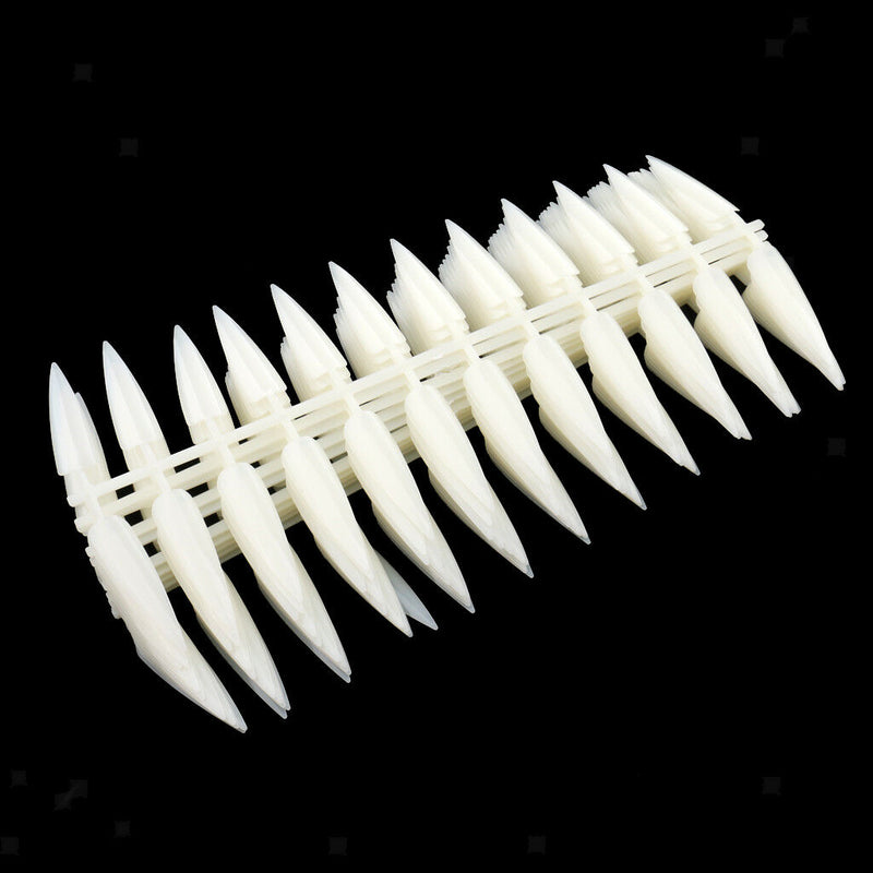 120pcs Nail Art False Tips Sticks Polish Practice Display Board Tool Beige