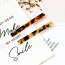 2PC Women Leopard Long Elegant Hair Clips  Lady Hairpins Fashion Hair Accessorie