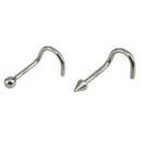 14pcs Surgical Steel Crystal Screw Nose Studs Ring Hoop Body Piercing Jewelry TE