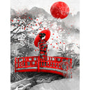 Kimono Woman Scene DIY Mosaic Full Diamond Painting Drill Kit Decor (V710)