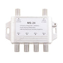 2x4 Satellite MultiSwitch Splitter FTA TV LNB Switch Cascade 2 in 4 Out
