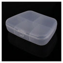Transparent portable 5-part pill box