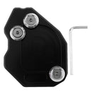 Black Side Stand Kickstand Extension Foot Plate Pad For BMW F800GS 2008-2014