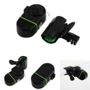 Black Electronic LED Light Fish Bite Sound Alarm Bell Fishing On Tackle Rod R6Y5