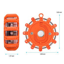 LED Warning Light with Hook and Magnet in Orange Without Battery
