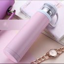 Stainless Steel Insulated Thermal Cup Flask Or Can Travel Water Bottle Pink