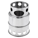 Outdoor Camping Stove Stainless Steel Backpacking Stove Wood Burning