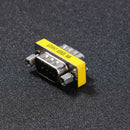2pcs DB9 Male to Male Adapter Gender Changer Serial RS232 Coupler Straight