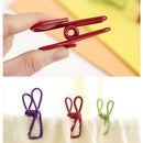 New Metal Clamp Clothes Laundry Hangers Strong Grip Washing Line Pin Pegs Cli Cy