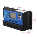 10A 12V 24V Auto work PWM Solar Charge Controller with LCD Dual USB 5V Outp B5W9