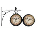 European-Style Double-Sided Wall Clock Creative Classic Clocks Monochrome