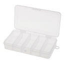 Small Size Double Side 5 Compartments Fishing Tackle Box Lure Bait Hooks Storage