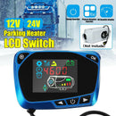 12V / 24V Blue LCD Monitor LCD Parking Heater Switch Universal Heating Devi