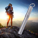 Outdoor Hiking Stainless Steel Toothpick Holder Organizer Pocket Medicine Bottle