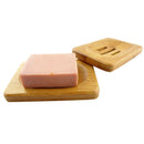 Natural Bamboo Wood Soap Dish Storage Holder Bath Shower Plate Kitchen Bathroom