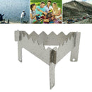 Folding 3 Leg Alcohol Burner Stove Stand Rack Bracket C1F5 Camping BBQ Cook U2Z3