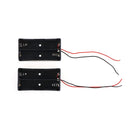 1pc 2x18650 ack Plastic Battery Storage Case Box Holder with 6" Wire Leads  Dz
