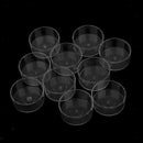 10 Pack Round Shaped Plastic Clear Tealight Cups Candle Wax Containers Empty
