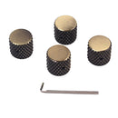 4pcs Bronze color Aluminum Rotary Electronic Control Potentiometer Knob for 6 mm