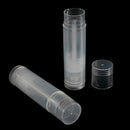 1 x Empty Circle PP Lipstick tube Pipe Box with transparent lid