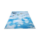 5x7ft White Clouds and Blue Sky Hot Air Balloon Photo Backgrounds no Wrinkl