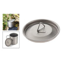 Portable Titanium Alloy Mug Lid Camping Picnic Leakproof Water Cup Cover with