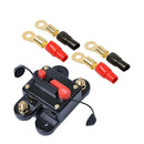 Car Marine Audio 120AMP Reset Circuit Breaker Fuse Holder w/ 0-Gauge Ring