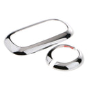 3pcs New Reading Light Frame Trim for 2007-2016 Jeep Wrangler 4 Doors Sliver