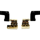 Black Iron R&L LCD Screen Hinges Replace Part for Dell Latitude E5520 E5520M