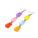 New Funny Colorful Cartoon Three Bear Animal Dangle Drop Earrings Jewelry G OZ