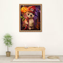 Halloween Pumpkin Dog 5D Full Drill Diamond Painting DIY Craft Needlework