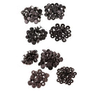 60 Sets Snap Fasteners Press Studs Sewing Rivets DIY Leather Craft 12.5/15mm