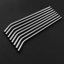 8pcs Stainless Steel Metal Drinking Straws Reusable Washable+3pcs Cleaning Brush