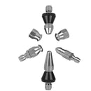 2X 1/4inch Drain Pipe Jetter Rotary Nozzle Quick Release Pressure Sewer Nozzle