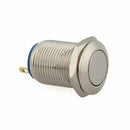 2A / 3V-250V push button switch push button 12 mm nickel-plated brass R5C1