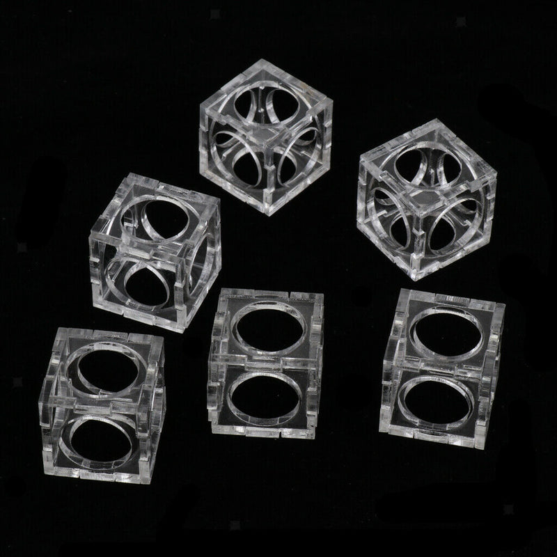 6 pcs Aquarium Acrylic Shrimp Shelter House For Small Shrimp Fish Clear