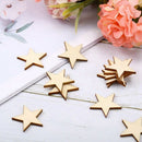 Star Shape Unfinished Wood Pieces, Blank Wood Pieces Wooden Cutouts Ornamen