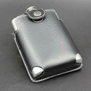 8oz Stainless Steel Whiskey Wine Flagon Alcohol Hip Flask with Leather Case