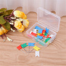30pcs Flag Head Push Pins Mixed Color Thumbtacks Office School Notice Board Tack