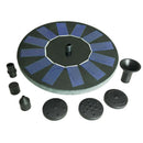 Solar Powered Floating Bird Bath Water Fountain Outdoor Pond Pool Garden Pa3 Bj