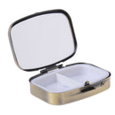 2Grid MoisturJCroof Metal Folding Pill Case Medicine Storage Organizer Contai 3C