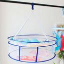 2 Layers Drying Rack Net Folding Hanging Clothes Laundry Sweater Dryer Basket OZ
